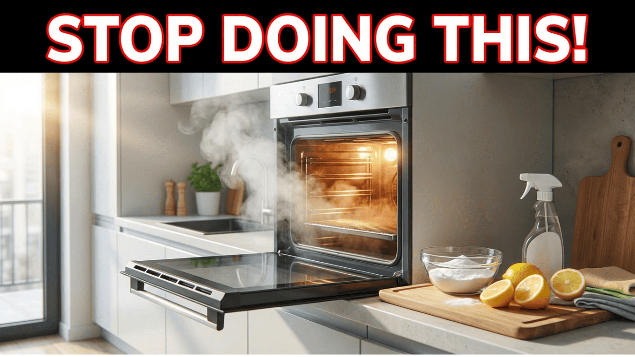 Cleaning the oven: one small trick to help it shine and smell fresh again